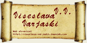 Višeslava Varjaški vizit kartica